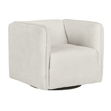 Amber Boucle Swivel Accent Chair